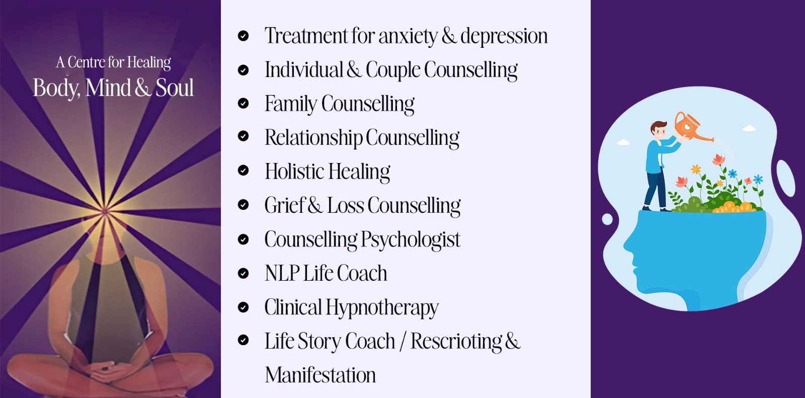 Holistic Healing Centre services